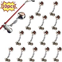 10-piece Fishing Alarm Sharp Single Ring Alarm Bell Night Fishing Rod Bait Alarm Loud Bell Clamp