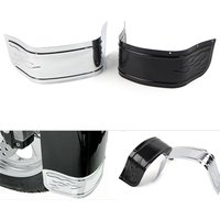 Chrome/Black For Harley Davidson Touring Electra Glide Softail 1980-2013 Motorbike Front Fender Trim Skirt Protection Guard