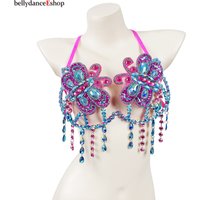 New Sexy Samba Carnival Bra Sexy Stone Belly Dancing WIRE BRA For Women Sexy Underwear Festival Clothing BB015