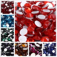 ss6~ss34 Top Quality Crystal Non Hotfix Rhinestone Super Bright Glass Glue On Strass 3D Nail Art Decoration DIY Dress Clothing