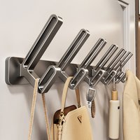 no drill hook wall hook clothes hook bathroom toilet space aluminum hanging on the wall door hanger