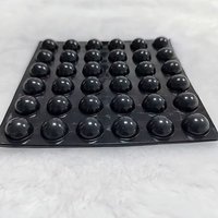 36Pcs/Sheet 16*8mm Speaker Feet Pad Silicone Hemisphere Audio Amplifier Anti Vibration Pad Anti Slip Buffer Shock Absorber