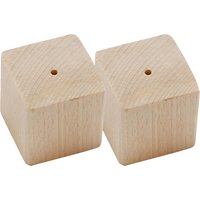 2Pcs Wooden Flower Nail Bases Stable Cake Decorating Stands Baking Tools for Home Bakers Icing Flower Display Kitchen Baking
