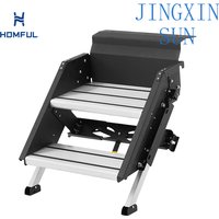Foldable StaircaseHOMFUL Folding Aluminum RV Entry Step 2 Step RV Stair Caravan RV Step