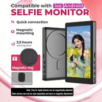 Wireless Magnetic Smartphone Monitor Screen for Vlog Live Stream Video Recording Rear Camera Selfie External Display for Phones
