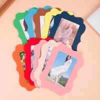 10 colorful cardboard 6-inch photo frames, easy DIY home decor, suitable for displaying family portraits and photos