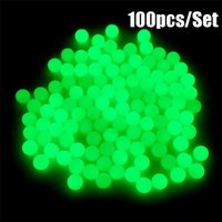 100pc/bag Fishing Floats Beads Luminous Light Glowing Balls For Night Fishing