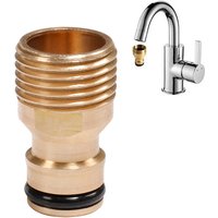 1/2" Brass Connector Garden Tap Hose Quick Connect Fittings The Faucet Water Gun Adapter Half An Inch Outer Tooth Joint 1pcs