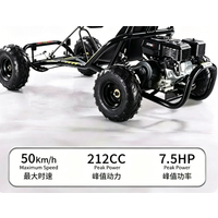212CC 7.5HP Gas Powered Off Road Go Kart Adult Racing Drift Buggy 50km/h Max Speed Outdoor Off-road Vehicle