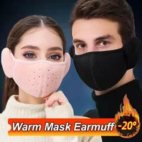 AliExpress NONE 2in1 Winter Warm Face Mask Earmuffs Unisex Coldproof Face Covering Outdoor Cycling Hiking Ski Ear Warmer Mask