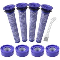 Vorfilter HEPA-Nachfilter Ersatz Kompatibel für Dyson V8 und V7 Akku-Staubsauger