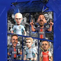 Premier League Champions Manchester City Star Haaland Lewandowski Action Figure Arsenal Jesus Mannequin PVC Material Football...