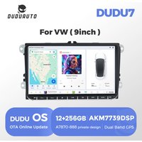 DUDUAUTO DUDU7 9-Zoll Autoradio A7870 Android 13 Kabelloses Carplay 8G 128G für Volkswagen VW Passat 6 7 CC Polo GOLF 5 6 Touran T5 JETTA 2 DIN Multimedia-Videoplayer Intelligentes System 8-Kern