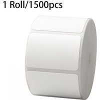 1500Pcs High Adhesive White Rectangular Sticker Labels Self-adhesive Tag Paper for Home Office Warehouse Retail Classification