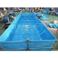 10000 Liters Fish Pond Backyard Above Ground 10 m³ Fish Pond for Tilapia Catfish Shrimp Farming