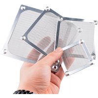 Anti rust aluminum dust mesh cover for axial flow fan cooling fan 60mm 80mm 92mm 120mm - silver