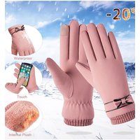 AliExpress Thermal Winter Women Gloves Men Cycling Bike Gloves Hand Warmer Fleece Lined Guantes Full Finger Mittens Touchscreen Waterproof
