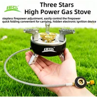 BRS 203-Core Camping Gas Stove High Power Portable Tourist Burner Outdoor Electronic Ignition Camping Furnace Picnic Equipment