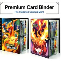 Pokémon Card Anime Card 240PCS Album Book Storage Bag Album Collect Loose Leaf Pu Zipper Game Fans Charizard Card Pack Toys