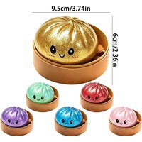 Steamer Basket Simulation Buns Stress Relief Toy, Super Soft Slow Rebound Squishy Toy, Prank Novelty Desktop Ornament