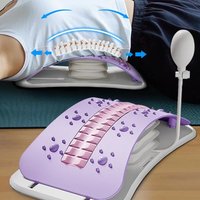 Foreverlily Adjustable Back Massager Airbag Waist Neck Support Massage Lumbar Cervical Muscle Relax Stretcher Posture Massager