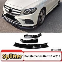 Front Deflector Splitter Bumper Lip Spoiler Tuning Accessories Body Kit Air Dam Styling For Mercedes Benz E class W213 2016-2020