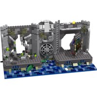 NEW 679PCS MOC Creative Model Tmnt Sewer Premium Display Assembly Building Blocks DIY Home Decor Gift Collectible Display Gift