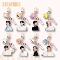 New Straykids Cartoon Acrylic Keychain SKZOO Surrounding Humanoid Keyring Pendant Bag Pendant Surrounding Gifts
