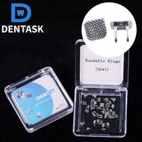 50pcs/Bag DENTASK Dental Materials Bite Turbos Orthodontic Tongue Tamer Bondable Hinge Correction Monoblock Lingual Button