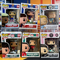 Funko POP Football Star Series Messi Haaland Yamal Luis Díaz Darwin Núñez Pedri Figurine Collectible Model New Year Gift Toys