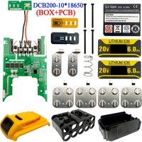 DCB180 Lithium Battery Storage Box Plastics Case PCBA for Dewalt 18V 20V Li-ion Battery Protection Circuit Board Housings Shell