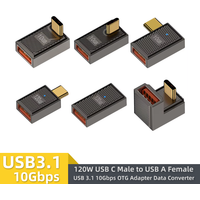Type C to USB 3.1 10Gbps OTG Adapter USB C Male to USB A Female Data Converter 120W Fast Charging for MacBook Pro Samsung Xiaomi