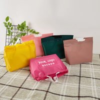 50pcs Drawstring Matte Tote Bags for Clothing Store, Takeout Packaging Bags, Gift Bags, Support Logo Printing