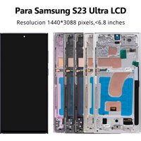 TFT S23 Ultra Screen Assembly for Samsung S23 Ultra S918B S918B/DS Lcd Display Digital Touch Screen Replace with Frame
