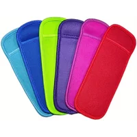 A Set of 3/6 Reusable popsicle bags lead-free fabric popsicle sleeve refrigerator popsicle set