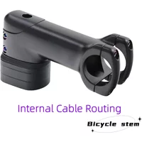 Kocevlo Bicycle Stem 28.6-31.8mm Aluminum Internal Cable Routing Stem with Spacer Road Handlebar Stem Bike Parts