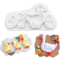 Duck Ducklings Silicone Sugarcraft Mold Chocolate Cupcake Baking Fondant Cake Decorating Tools