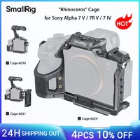 SmallRig A7 V / A7R V "Rhinoceros" Cage for Sony Alpha 7 V / 7R V / 7 IV, w 1/4"-20 Threaded Cold Shoe for Handles Monitors 6029
