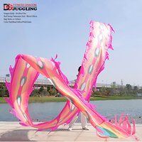 Dance Phoenix Tail Rod Swing Supplies Adults Spring Festival New Year Juggling With Colorful Ribbon Sport Accessoires Props