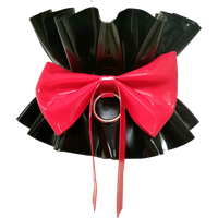 Rubber Latex Women Men Lace Neck Collar Handmade Neckband S-LA118