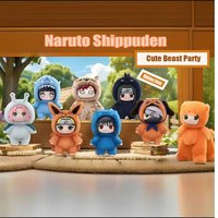 Naruto Shippuden Cute Beast Party Series Blind Box Figurines Anime Style Chibi Collectibles Desktop Ornaments and Gifts