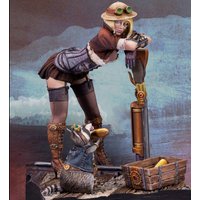 Resin Model figure, GK, 1/24 AUDREY D. & RUMBLEPOP, 75mm, Fantasy Theme, Unassembled and unpainted kit
