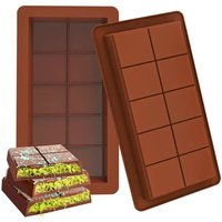 1Pcs DIY Handmade Chocolate Mold Silicone Mold Dubai Chocolate Silicone Mold Baking Supplies Candy Making Tools 10 Squares Choco