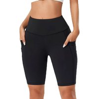 AliExpress NONE Fitness Pocket Yoga Shorts Soft Stretch Sports Capris Suitable For Outdoor Cycling Workout Comfortable Body Shaping Leggings