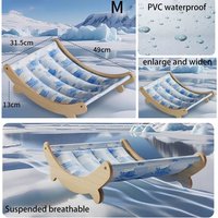 Detachable Pet Recliner Moisture-proof Comfortable Pet Cooling Mat Waterproof Cartoon Pattern Summer Cool Nest Bedroom