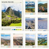 Bolivia Venezuela Patagonia South America Travel Scenery Poster Canvas Painting Photography Wall Art Picture Office Home Deco