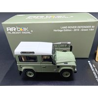 AR BOX 1:64 Land Rover Defender 90 Green Diecast Model Car