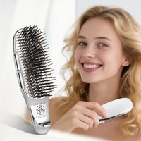 1-Piece Straight Hair Comb, Head Meridian Massage Comb, Scalp Cleaning and Care Comb, Dry and Wet Dual-Use Portable Hairdressing Comb