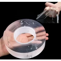Waterproof Double Side Tape Transparent Adhesive Tape 1M/3M/5M Home Tapes Stationery Office Supplies