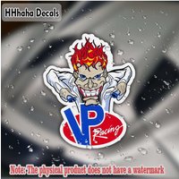AliExpress NONE VP Racing Cartoon Character Flame Head Driver Passion Speed Durable Car Stickers For Bottles Laptops Perfect Gift For Any
